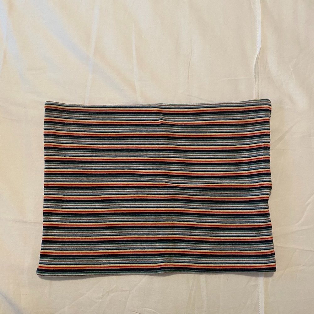Rainbow striped tube top